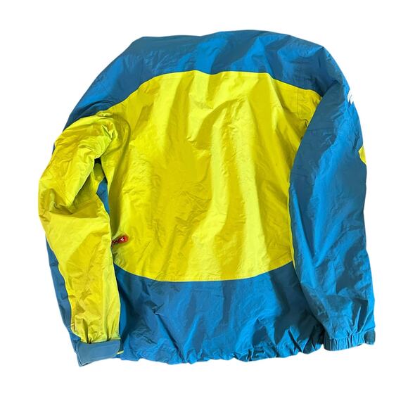 Montbell Jacket Womens Small Blue Yellow Charmoz Parka Well Loved Outdoor Winter - Picture 3 of 8